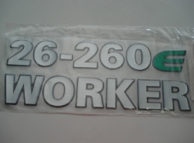 Emblema '26-260 e Worker' Lateral Vw