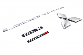 Kit Emblema L200 Triton Glx Di-dh Resinados 4 Peças