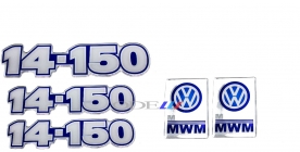 Kit Emblema Vw 14-150 Resinado 1993 / 1998