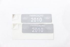 Emblema Ford Fabricação 2010 (Par) Ford Universal 2010-2010 Usado (078)