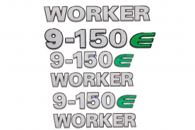 Kit Emblemas Vw 9-150e Eletronic Worker Resinado