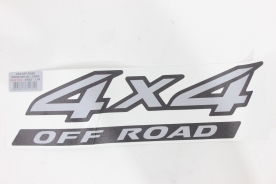 Emblema '4x4 Off Road' Frontier 08/16 Cinza Vinil (1 Peça)