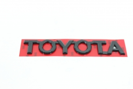 Emblema 'Toyota' Tampa Tras Hilux 05/15 Black Piano