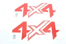 Emblema '4x4' Frontier Attack 21/... Vermelho (Par)