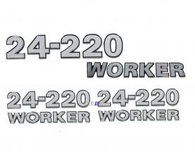 Kit Emblemas Vw 24-220 Worker Resinado