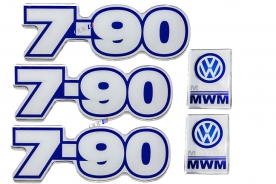 Kit Emblema Vw 7-90 Resinado 1987 / 1994