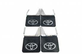 Badana Bandeirantes C/ Logo Toyota Material Pesado 4 Peças Inox