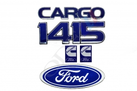 Kit Emblema Cargo 1415 Cummmins Resinado