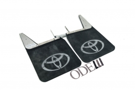 Badana Bandeirantes C/ Logo Toyota Material Pesado 2 Peças (Dianteiro) Inox
