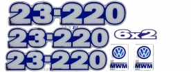 Kit Emblema Vw 23-220 Resinado 02/06 (6 Peças)