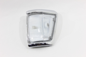 Lanterna Diant Hilux Sr5 4x4 92/01 C/ Aro Cromado (Moldura Larga) Cupola Cristal Le