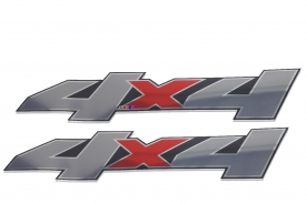 Emblema '4x4' Ranger 07/09 Cinza