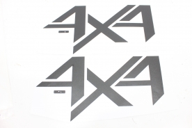Emblema '4x4' Frontier Attack 17/20 Preto (Par)
