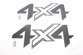 Emblema '4x4' Frontier Attack 21/... Preto (Par)