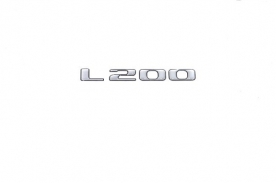 Emblema 'L200' L200 Sport Prata (Resinado)