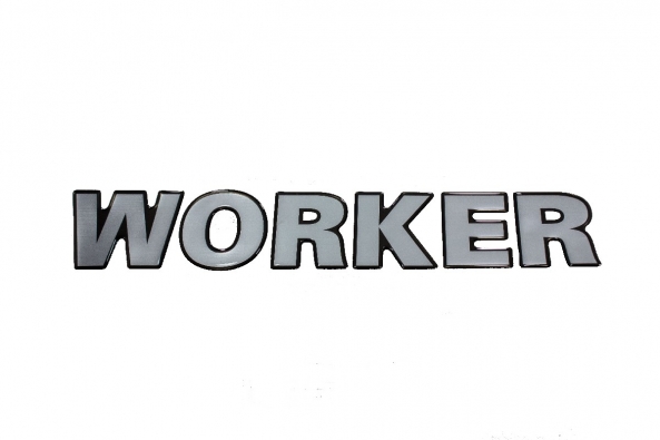 Emblema Vw 'Worker' Frente Resinado 00/12