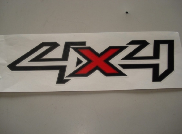 Emblema '4x4' Ranger 13/... Preto (Par)