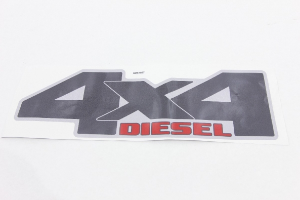 Emblema "4x4 Diesel" Troller 15/19 Grafite