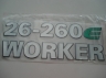 Emblema '26-260 e Worker' Lateral Vw