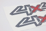Emblema '4x4' Ranger 17/19 Grafite/Preto