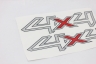 Emblema '4x4' Ranger 13/... Cinza (Par)