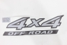 Emblema '4x4 Off Road' Frontier 08/16 Cinza Vinil (1 Peça)