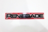 Emblema "renegade" Preto/Cromado Lateral