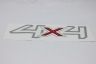 Emblema '4x4' Ranger 17/19 Cinza/Branco