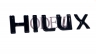 Emblema 'Hilux' Resinado Aplicação Santo Antonio e Overbumper (Preto)